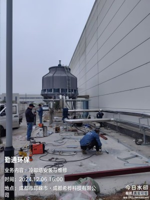成都冷卻塔不銹鋼管路工程案例